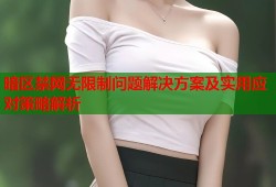 暗区禁网无限制问题解决方案及实用应对策略解析