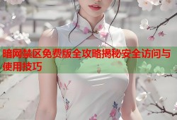 暗网禁区免费版全攻略揭秘安全访问与使用技巧