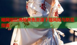 暗网禁区揭秘黄色资源下载风险与防范指南