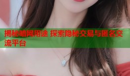 揭秘暗网用途 探索隐秘交易与匿名交流平台