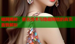 暗网揭秘：匿名技术与隐藏网络的真实面貌解析