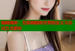 暗网揭秘：互联网隐秘世界的定义与访问方式解析