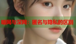 暗网与深网：匿名与隐私的区别