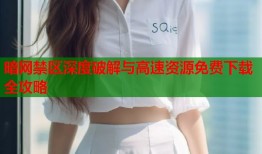 暗网禁区深度破解与高速资源免费下载全攻略