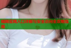 暗网官网入口详解与安全访问全攻略指南