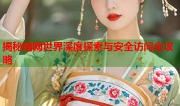 揭秘暗网世界深度探索与安全访问全攻略