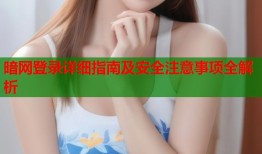 暗网登录详细指南及安全注意事项全解析
