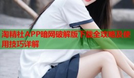 淘精社APP暗网破解版下载全攻略及使用技巧详解