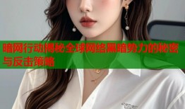 暗网行动揭秘全球网络黑暗势力的秘密与反击策略