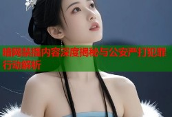 暗网禁播内容深度揭秘与公安严打犯罪行动解析