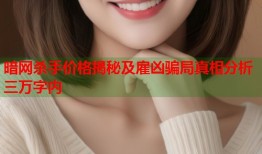 暗网杀手价格揭秘及雇凶骗局真相分析三万字内