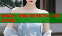 暗网禁区：破解版资源高速下载，体验无限可能