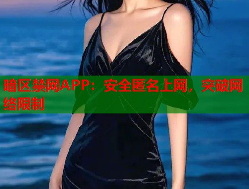 暗区禁网APP：安全匿名上网，突破网络限制