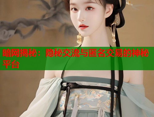 暗网揭秘：隐秘交流与匿名交易的神秘平台